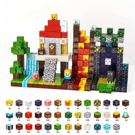 Blocs magnétiques 150/300 pièces – Construis ton propre monde