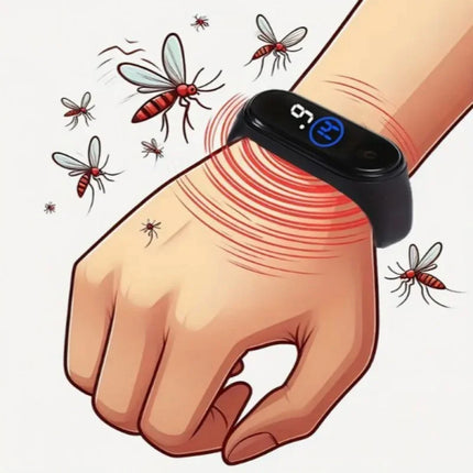 Bracelet Anti‑Moustique Ultrasonique – Élégant, Efficace et Indispensable