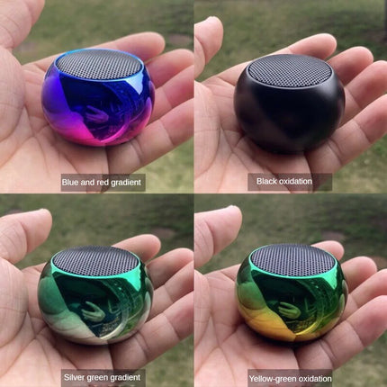 Mini Haut‑Parleur Bluetooth Sans Fil – Portable – Corps Métal – Basses Puissantes Surround – Extérieur & Intérieur