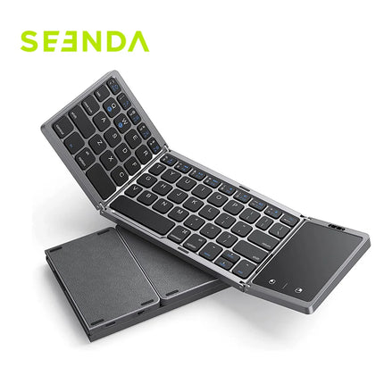 Clavier Bluetooth Sans Fil Pliable Seenda – Portable, Rechargeable – Compatible PC, Mac, Smartphone, Windows, iOS & Android