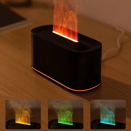 Diffuseur d’huiles essentielles à flamme – Humidificateur & lampe LED 7 couleurs