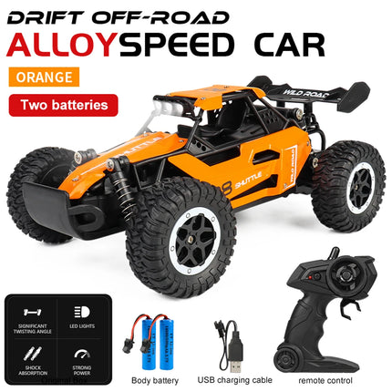 Voiture RC 1:16 Haute Vitesse — 2WD, LED, Tout-Terrain & Escalade