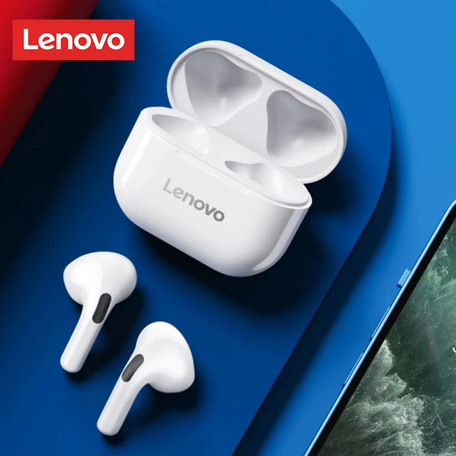Lenovo LP40 – Écouteurs Sans Fil Bluetooth TWS, Contrôle Tactile, Appels HD avec Micro, Mode Gaming – Édition 2025
