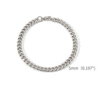 5mm silver color / 18.5cm