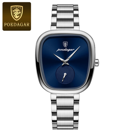 Montre Femme POEDAGAR – Élégance de Luxe en Acier Inoxydable, Étanche & Mouvement Quartz Haute Qualité