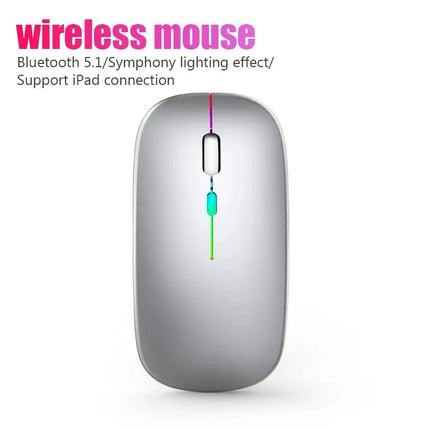 Souris Bluetooth Sans Fil RVB – Ergonomique, Rétroéclairée LED, 3600 DPI – Gaming & Bureautique