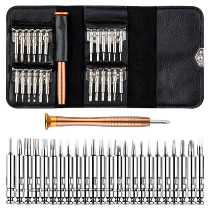 Kit d’Embouts de Tournevis Magnétiques de Précision – Embouts Hexagonaux & Torx avec Poignée – Réparation Téléphone, PC & Électronique