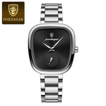 Montre Femme POEDAGAR – Élégance de Luxe en Acier Inoxydable, Étanche & Mouvement Quartz Haute Qualité