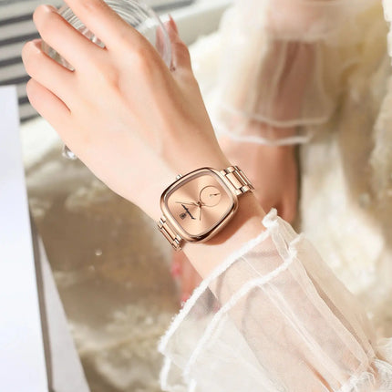 Montre Femme POEDAGAR – Élégance de Luxe en Acier Inoxydable, Étanche & Mouvement Quartz Haute Qualité