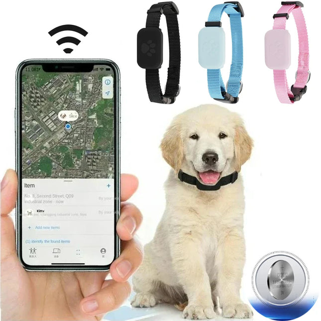 Traceur GPS Bluetooth pour Animaux – Mini Localisateur Anti Perte pour Chats & Chiots