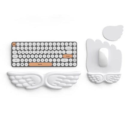 Repose‑Poignet Ergonomique « Aile d’Ange » – Clavier Mécanique & Souris, Mousse à Mémoire de Forme