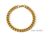 7mm gold color / 18.5cm