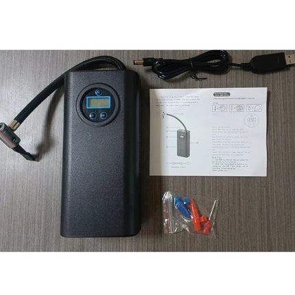Gonfleur de Pneu de Précision Rechargeable – Écran LCD – Pompe à Air Portable 12V – Compresseur Électrique pour Voiture, Moto, Vélo & Ballons