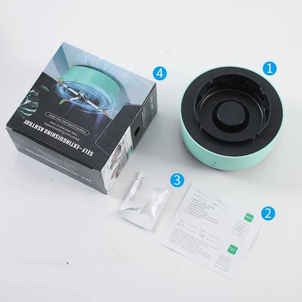 Cendrier Auto Purificateur – Nettoyage de l’Air par Ionisation Automatique