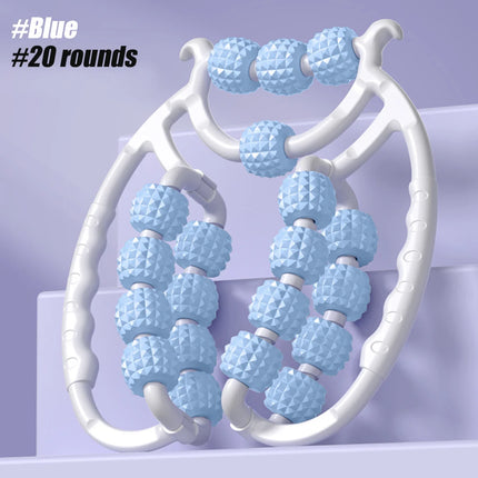 Masseur à Pince de Jambe Annulaire – 20 Roues – Anti‑Cellulite & Minceur – Rouleau de Massage Relax Corps Complet