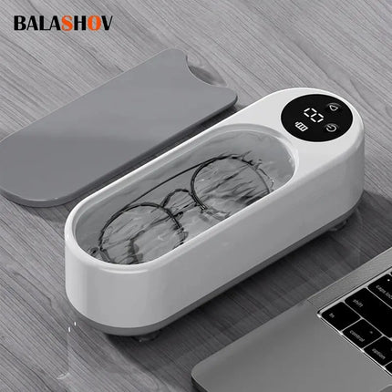 Machine de Nettoyage Ultrasonique Portable – 450 ml – Nettoyeur à Dosettes Propres pour Bijoux, Bagues, Lunettes & Pinceaux de Maquillage