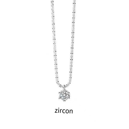 Collier en Argent Sterling S925 avec Moissanite TEN CARATS (0.5‑2CT) – Pendentif Super Scintillant Couleur D VVS1