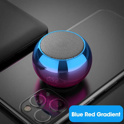 Mini Haut‑Parleur Bluetooth Sans Fil – Portable – Corps Métal – Basses Puissantes Surround – Extérieur & Intérieur