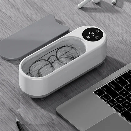 Machine de Nettoyage Ultrasonique Portable – 450 ml – Nettoyeur à Dosettes Propres pour Bijoux, Bagues, Lunettes & Pinceaux de Maquillage