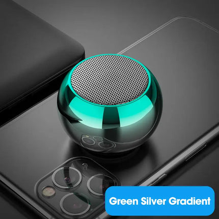 Mini Haut‑Parleur Bluetooth Sans Fil – Portable – Corps Métal – Basses Puissantes Surround – Extérieur & Intérieur