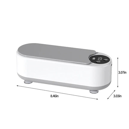 Machine de Nettoyage Ultrasonique Portable – 450 ml – Nettoyeur à Dosettes Propres pour Bijoux, Bagues, Lunettes & Pinceaux de Maquillage