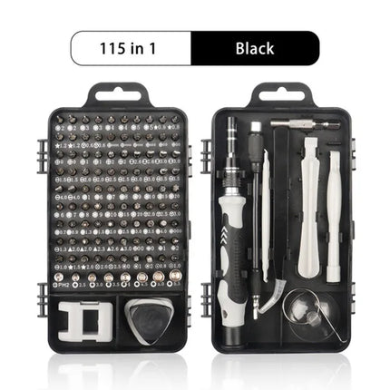 Kit d’Embouts de Tournevis Magnétiques de Précision – Embouts Hexagonaux & Torx avec Poignée – Réparation Téléphone, PC & Électronique