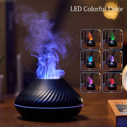 Diffuseur d’arômes flamme volcanique – Humidificateur & lampe LED apaisante
