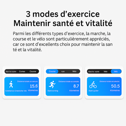 Anneau Intelligent – Suivi Santé & Sommeil – Mesure Pression Artérielle – Modes Multi‑Sports – Étanche IP68 – Soins à Distance – Mixte