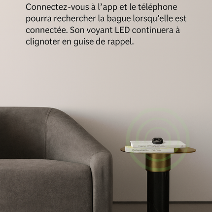 Anneau Intelligent – Suivi Santé & Sommeil – Mesure Pression Artérielle – Modes Multi‑Sports – Étanche IP68 – Soins à Distance – Mixte
