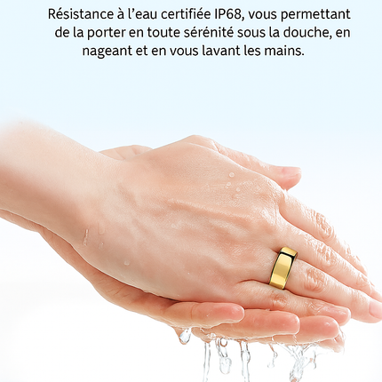 Anneau Intelligent – Suivi Santé & Sommeil – Mesure Pression Artérielle – Modes Multi‑Sports – Étanche IP68 – Soins à Distance – Mixte