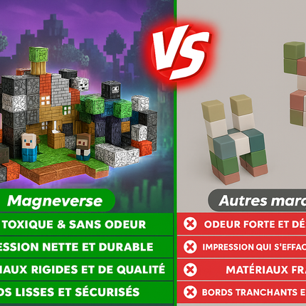 Blocs magnétiques 150/300 pièces – Construis ton propre monde
