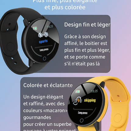 Xiaomi D18 Smartwatch – Écran Couleur Circulaire, Multi‑Sports, Appels & Notifications, Contrôle Musique & Photo – Bracelet Intelligent
