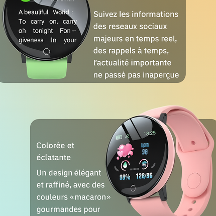 Xiaomi D18 Smartwatch – Écran Couleur Circulaire, Multi‑Sports, Appels & Notifications, Contrôle Musique & Photo – Bracelet Intelligent