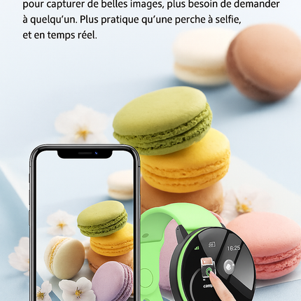 Xiaomi D18 Smartwatch – Écran Couleur Circulaire, Multi‑Sports, Appels & Notifications, Contrôle Musique & Photo – Bracelet Intelligent