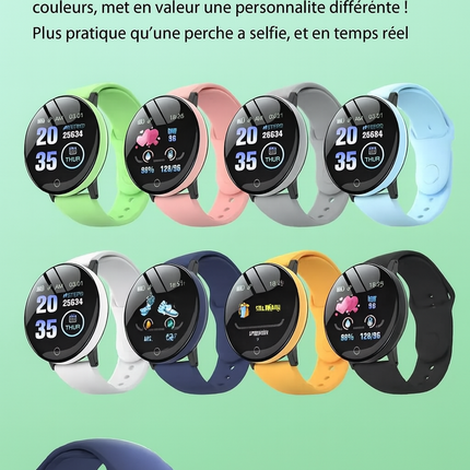 Xiaomi D18 Smartwatch – Écran Couleur Circulaire, Multi‑Sports, Appels & Notifications, Contrôle Musique & Photo – Bracelet Intelligent