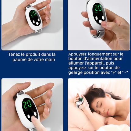 Appareil de Sommeil Intelligent – 2 Modes, 20 Niveaux d’Intensité – Soulagement de l’Anxiété, Insomnie & Relaxation Neurologique
