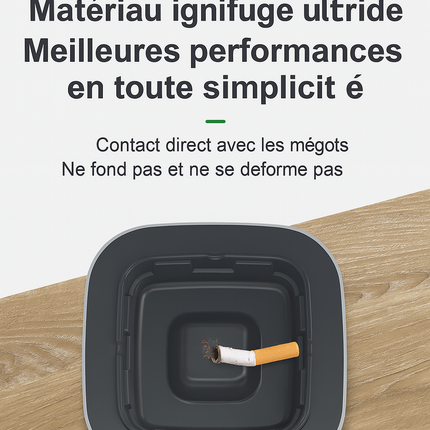 Cendrier Auto Purificateur – Nettoyage de l’Air par Ionisation Automatique