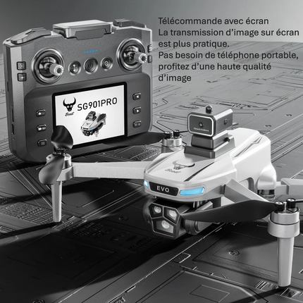 Xiaomi SG901 MAX – Drone Professionnel Pliable Sans Balais – Caméra 8K HD – GPS – Évitement d’Obstacles – Télécommande avec Grand Écran