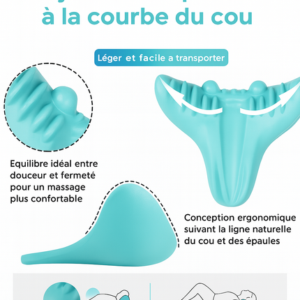 Relaxeur du Cou & des Épaules – Traction Cervicale & Oreiller de Massage