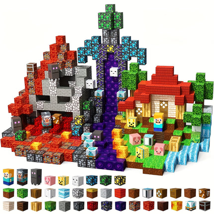 Blocs magnétiques 150/300 pièces – Construis ton propre monde