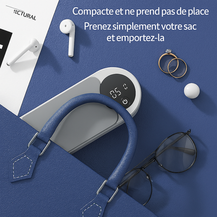 Machine de Nettoyage Ultrasonique Portable – 450 ml – Nettoyeur à Dosettes Propres pour Bijoux, Bagues, Lunettes & Pinceaux de Maquillage