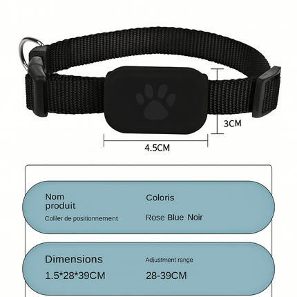 Traceur GPS Bluetooth pour Animaux – Mini Localisateur Anti Perte pour Chats & Chiots