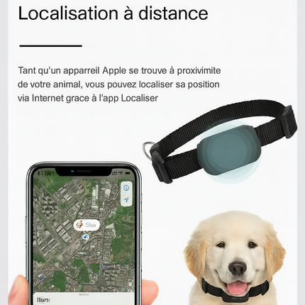 Traceur GPS Bluetooth pour Animaux – Mini Localisateur Anti Perte pour Chats & Chiots