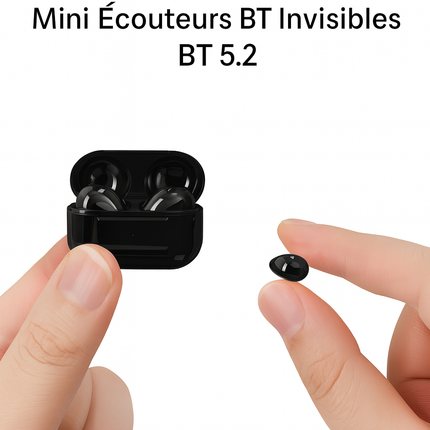 Écouteurs invisibles Mini V5.2 Bluetooth TWS intraoculaires