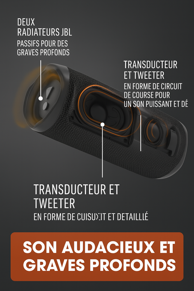 JBL Flip 6 – Enceinte Bluetooth portable étanche