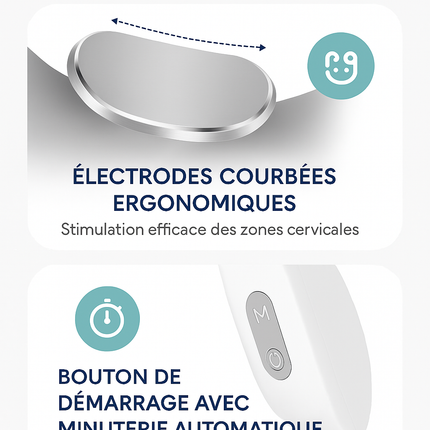 Mini Masseur de Cou & Épaules – Protection Cervicale – Portable & Ergonomique – Relaxation à Domicile