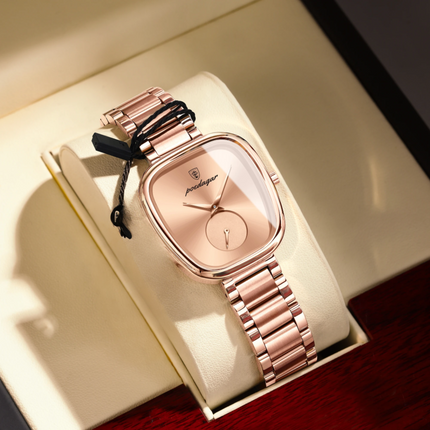 Montre Femme POEDAGAR – Élégance de Luxe en Acier Inoxydable, Étanche & Mouvement Quartz Haute Qualité