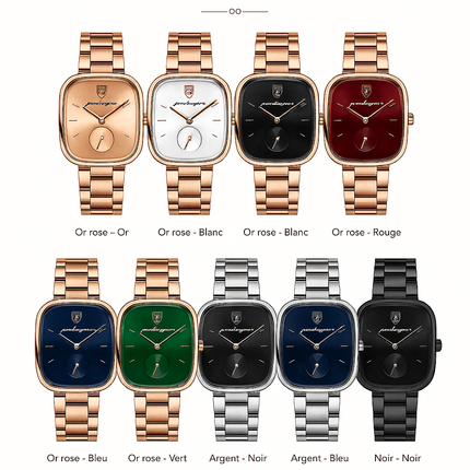 Montre Femme POEDAGAR – Élégance de Luxe en Acier Inoxydable, Étanche & Mouvement Quartz Haute Qualité