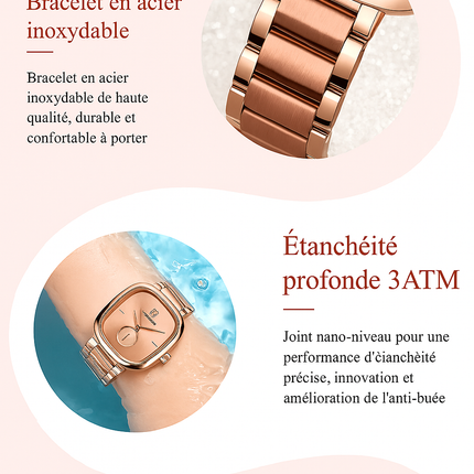 Montre Femme POEDAGAR – Élégance de Luxe en Acier Inoxydable, Étanche & Mouvement Quartz Haute Qualité
