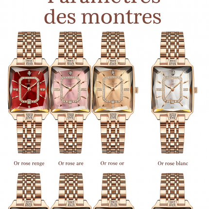 Montre de Luxe Femme POEDAGAR – Acier Inoxydable, Étanche, Mouvement Quartz avec Calendrier + Boîte Cadeau